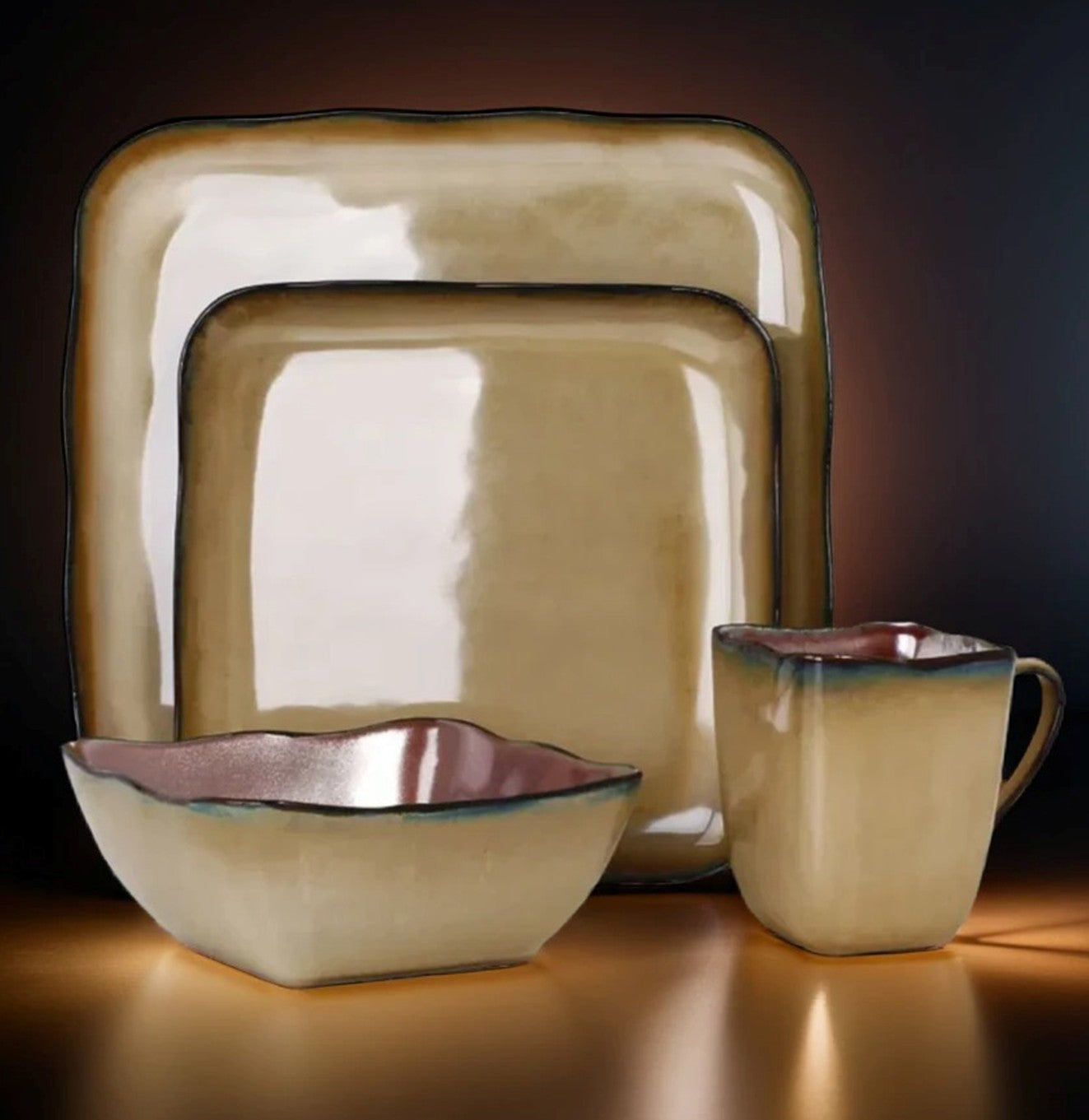 طقم فطور بورسلان 16 قطعة