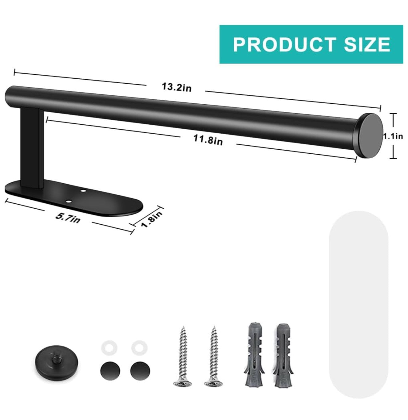 حامل مناشف ورقية ذاتي اللصق