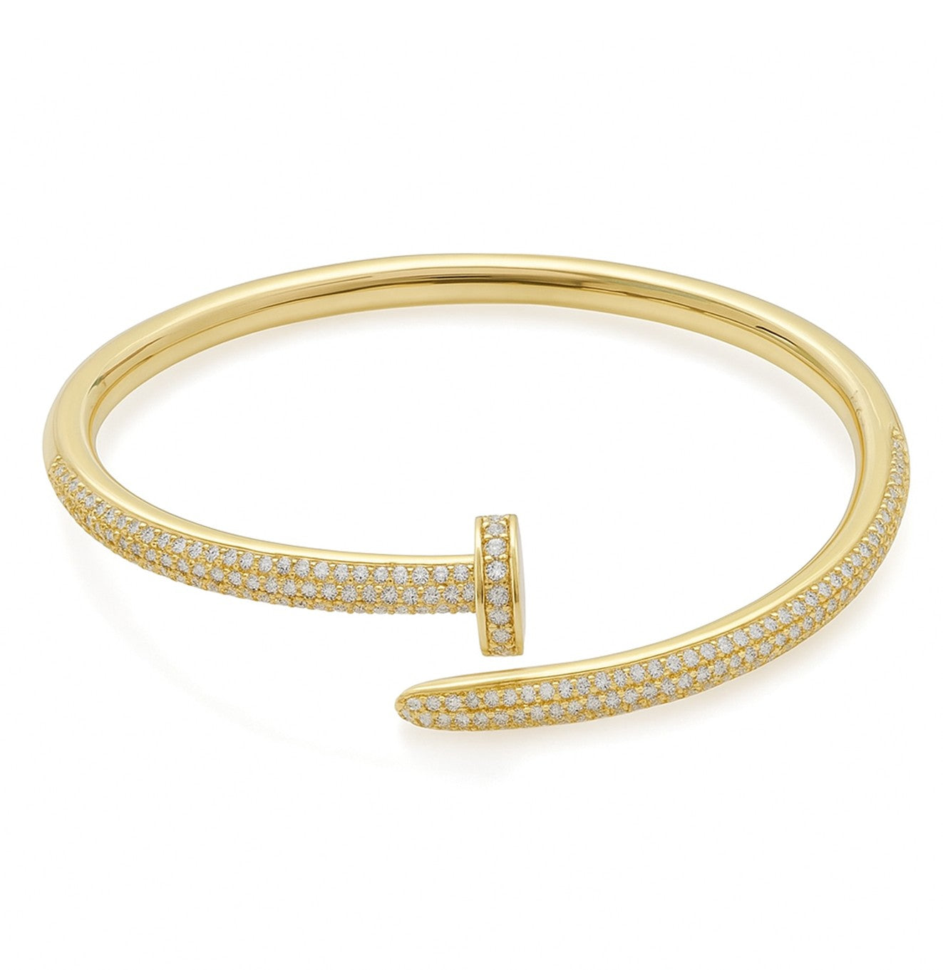 سوار ذهبي فاخر مرصع بفصوص براقة