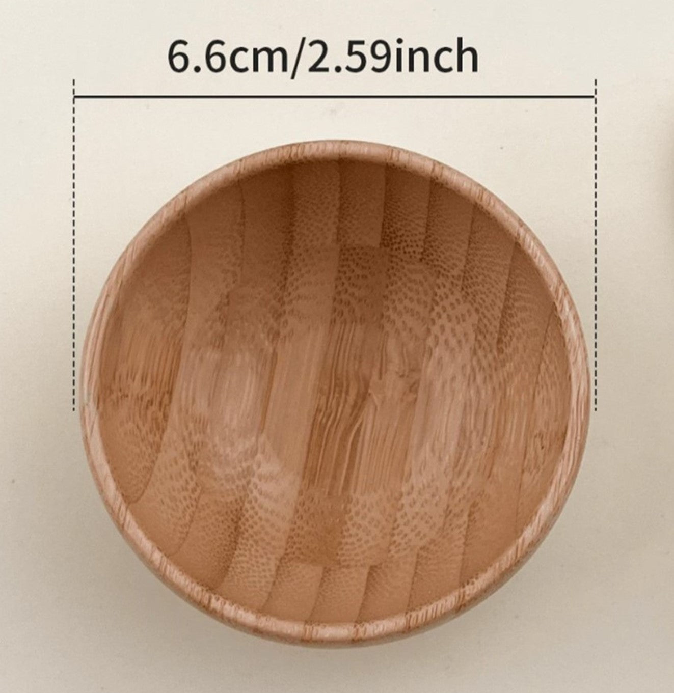 وعاء خلط قناع الوجه من خشب الخيزران الطبيعي