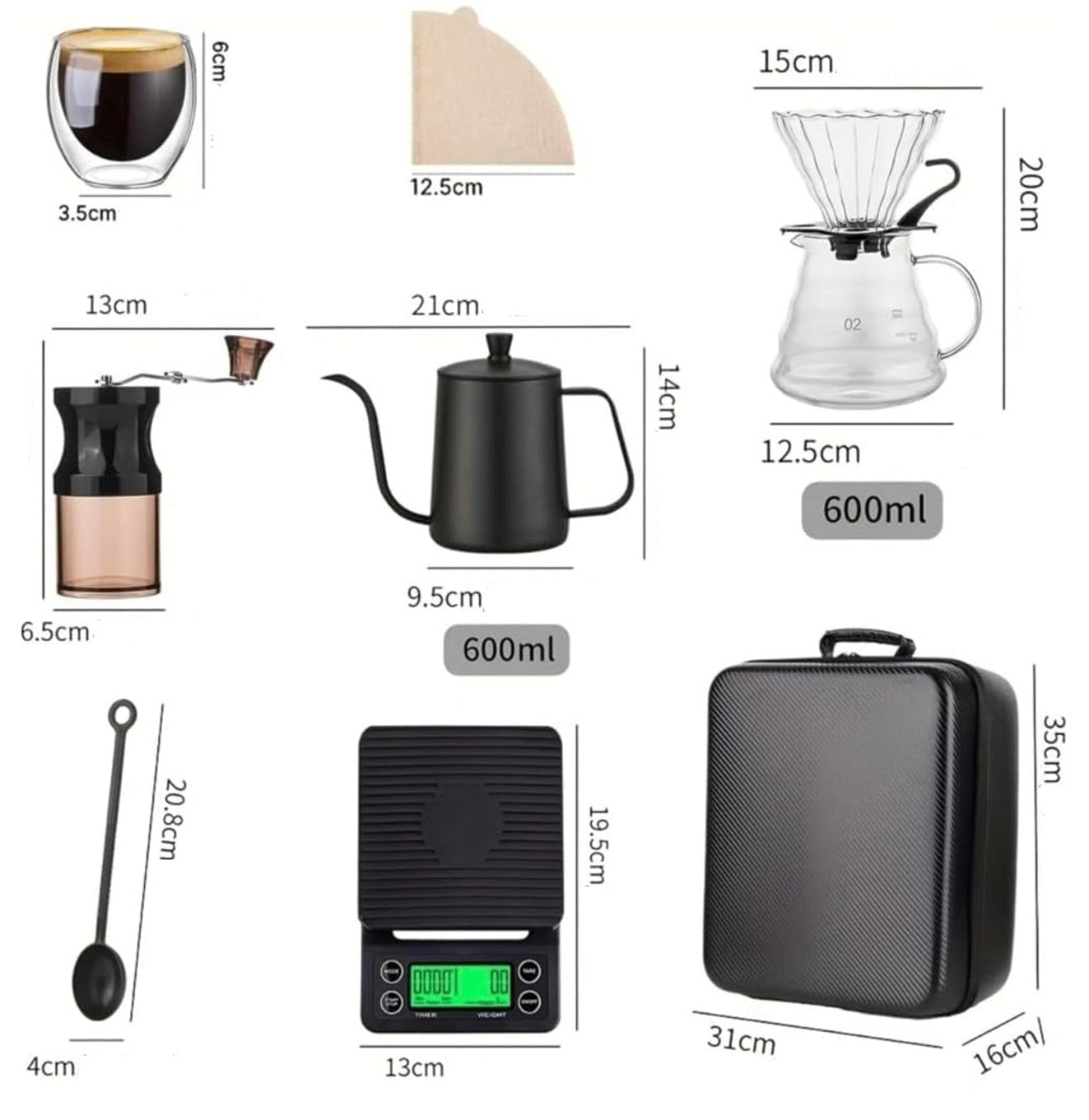 شنطة متكاملة للقهوة المختصة V60