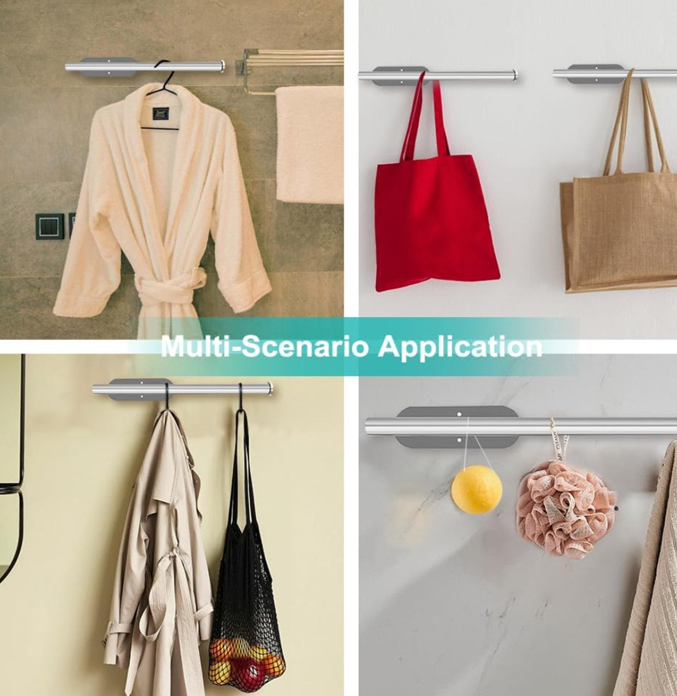 حامل مناشف ورقية ذاتي اللصق