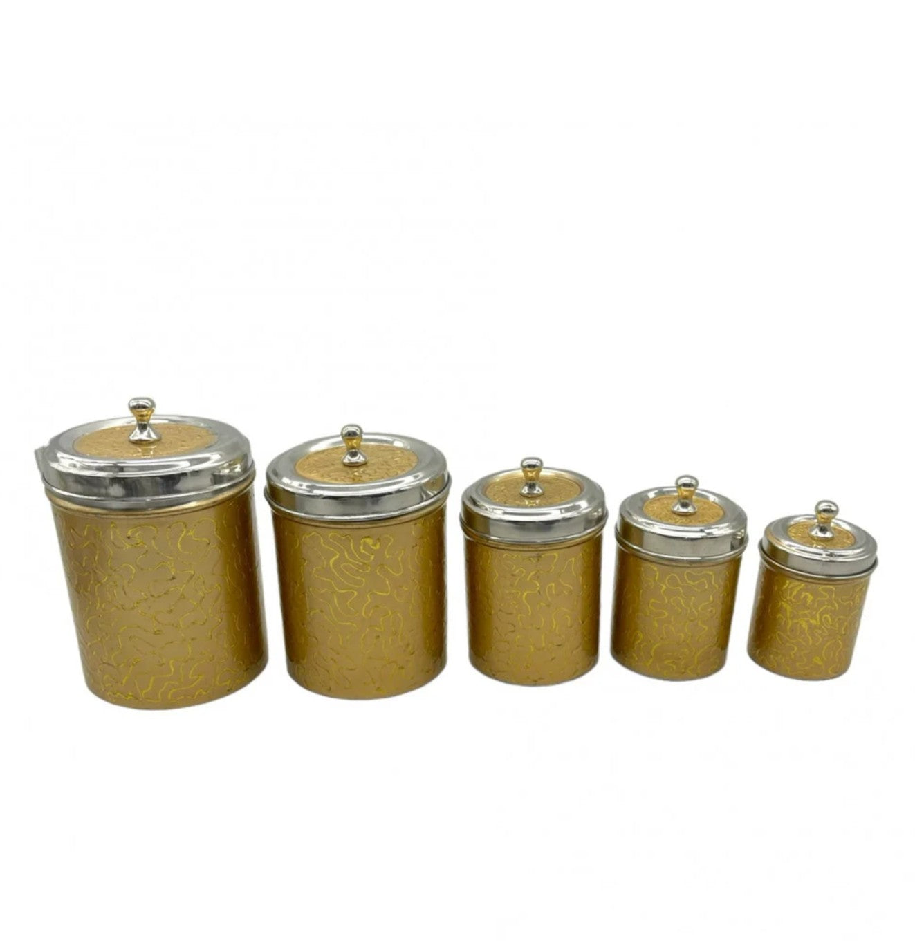 طقم علب بهارات تراثية ( 5 أحجام مختلفة)