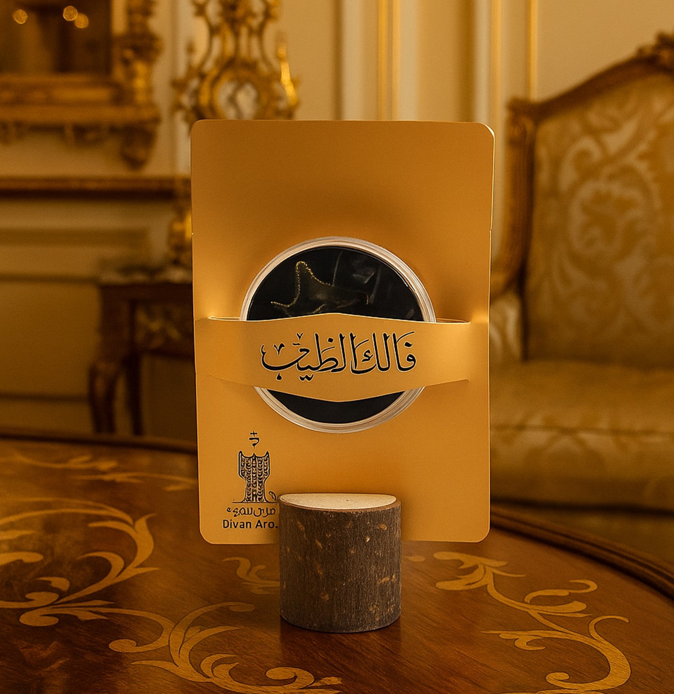 توزيعة فالك الطيب مع قاعدة خشبية