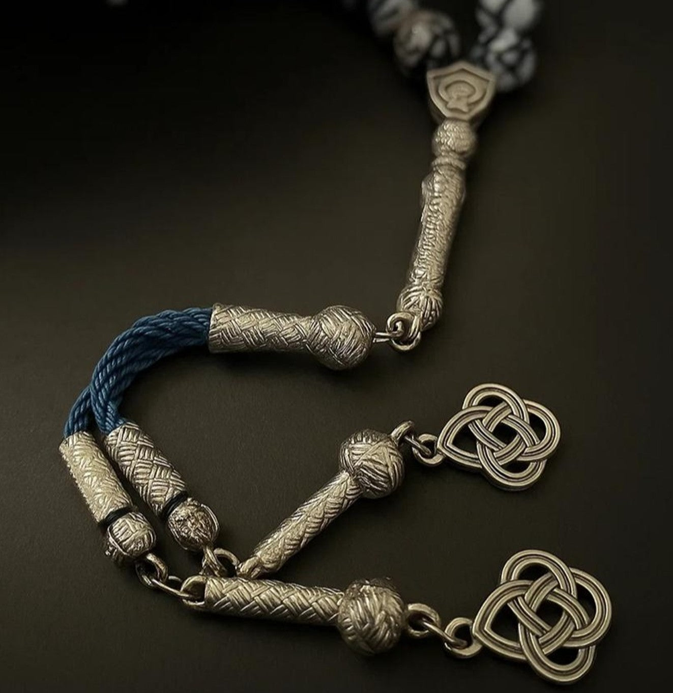 مسبحة العقيق الأزرق (الأصيل)