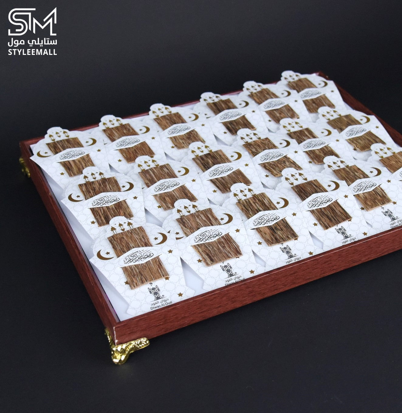 صينية توزيعات العود الخاصة بشهر رمضان