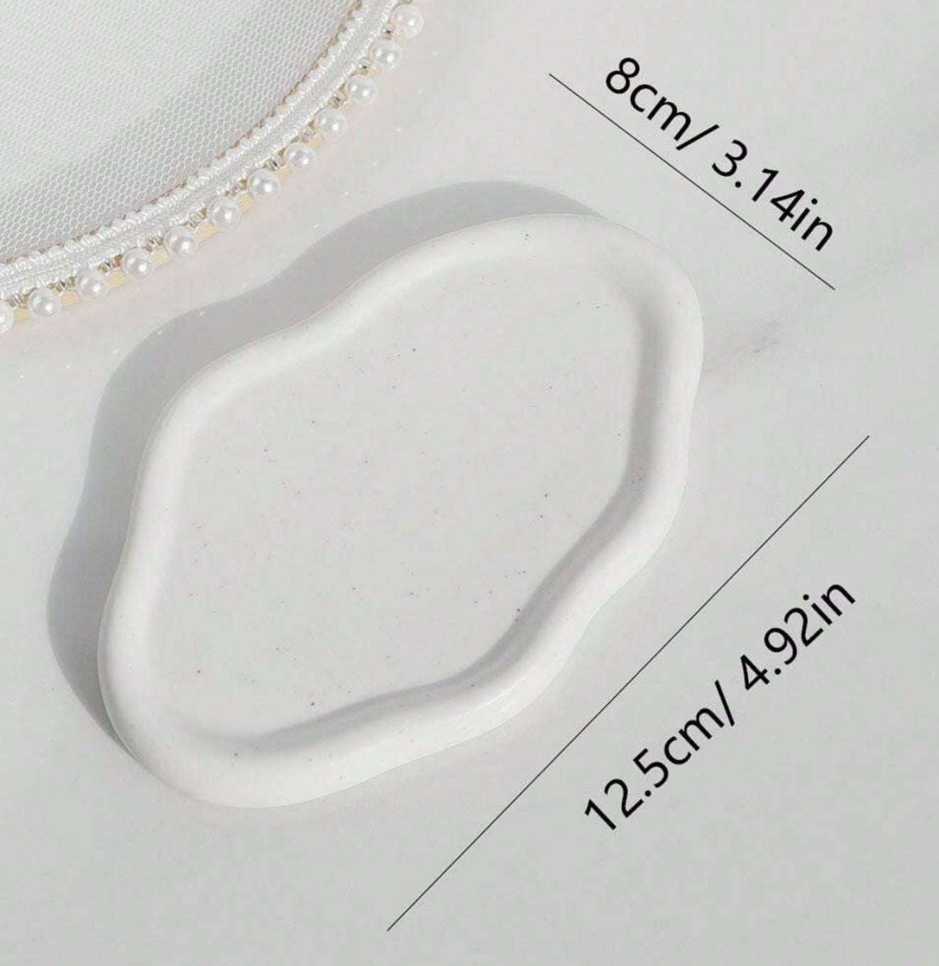 طبق سيراميك على شكل سحابة للاكسسوارت