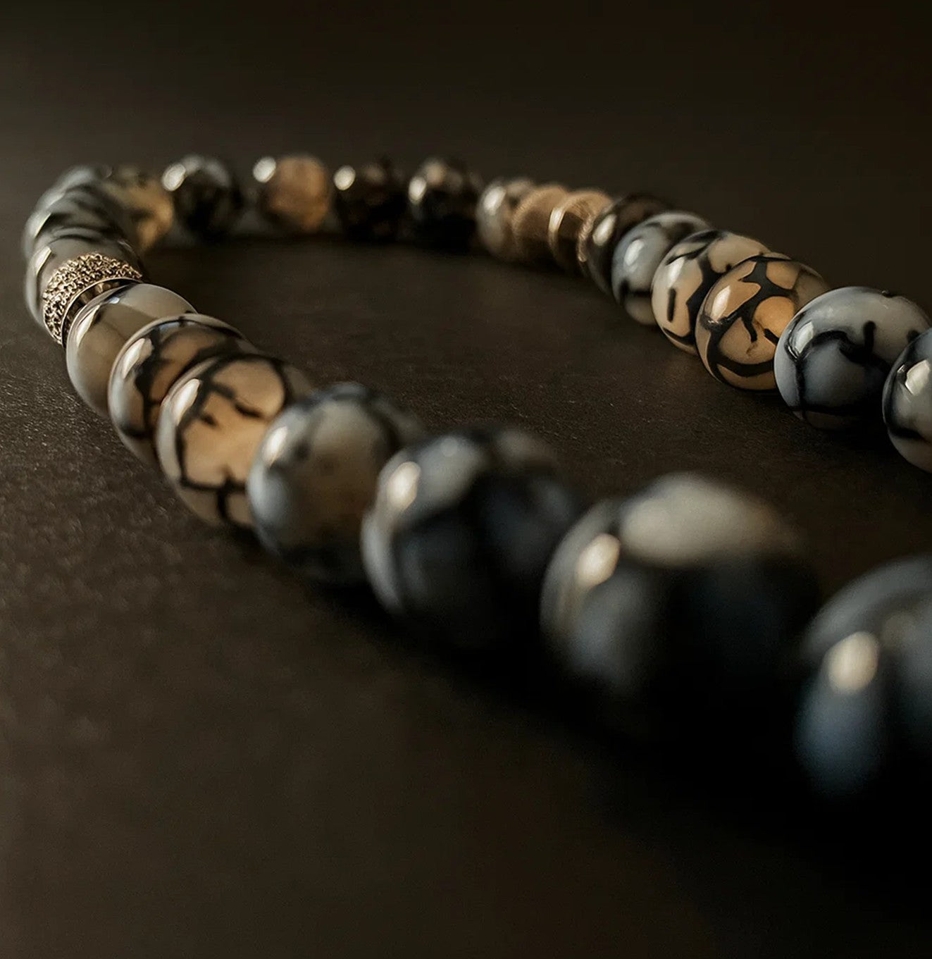 مسبحة العقيق الأزرق (الأصيل)