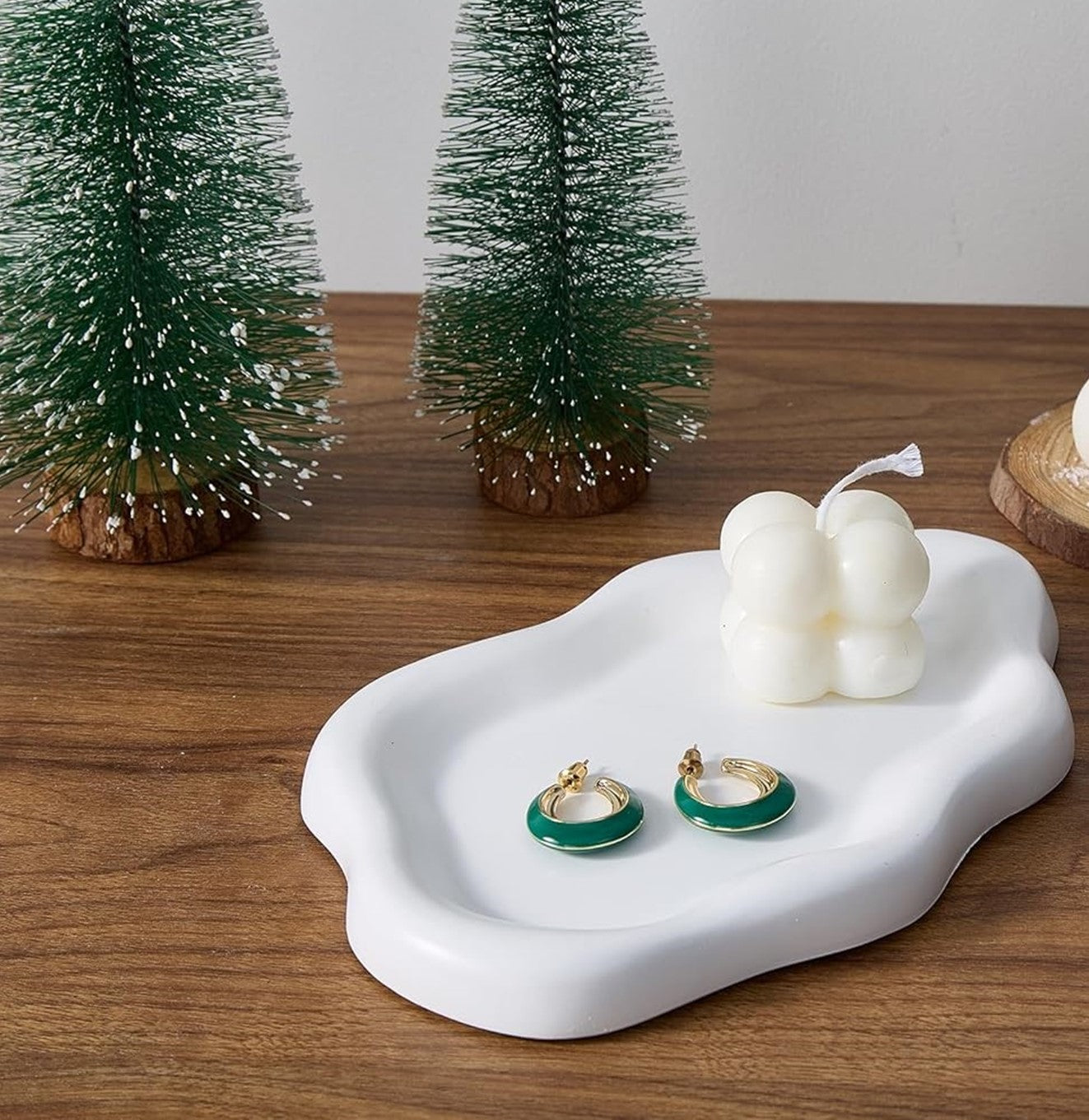 طبق سيراميك على شكل سحابة للاكسسوارت