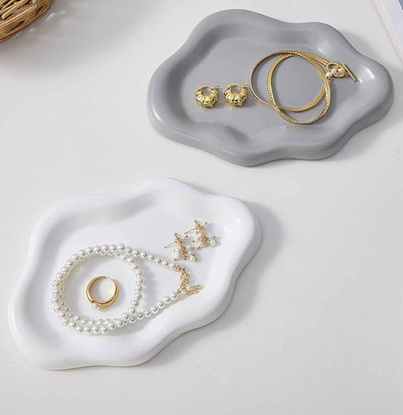 طبق سيراميك على شكل سحابة للاكسسوارت