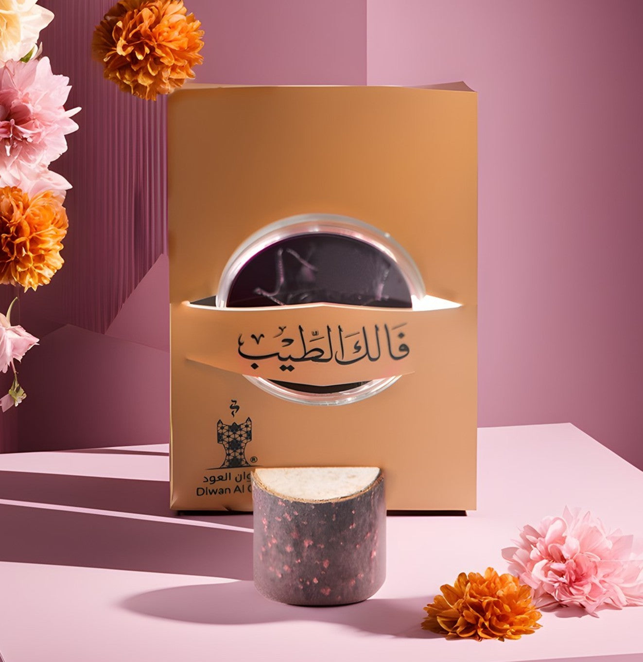 توزيعة فالك الطيب مع قاعدة خشبية