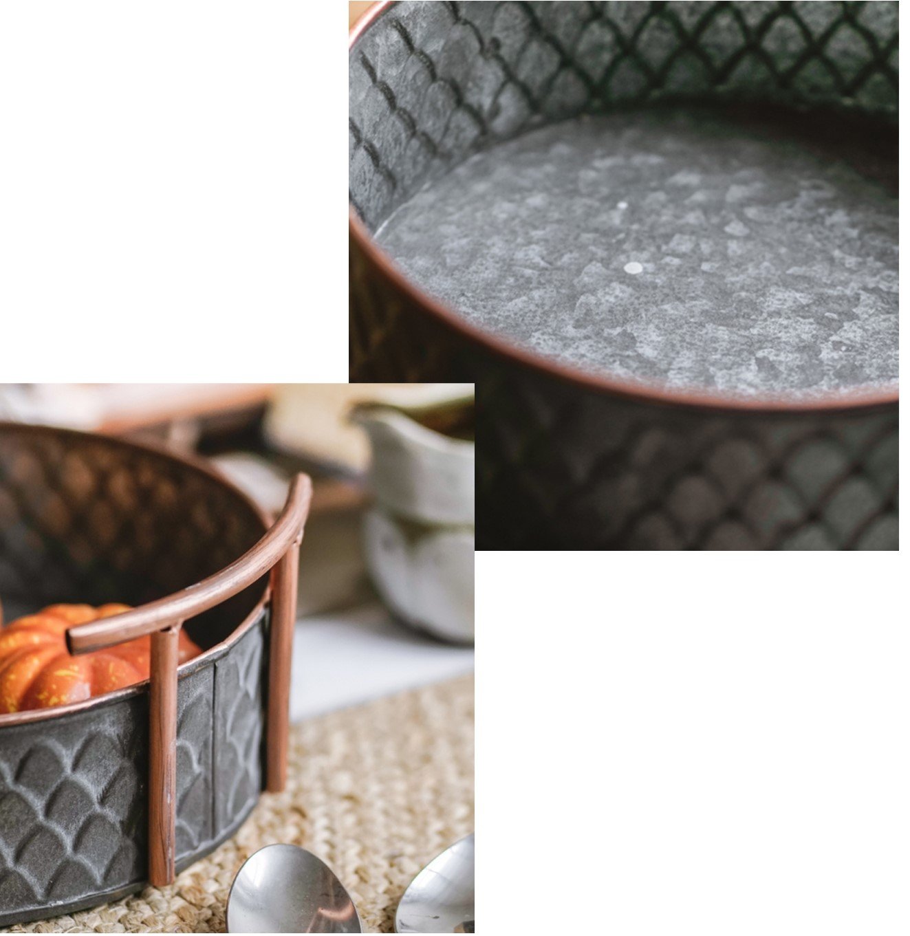 صينية معدنية فريدة من نوعها