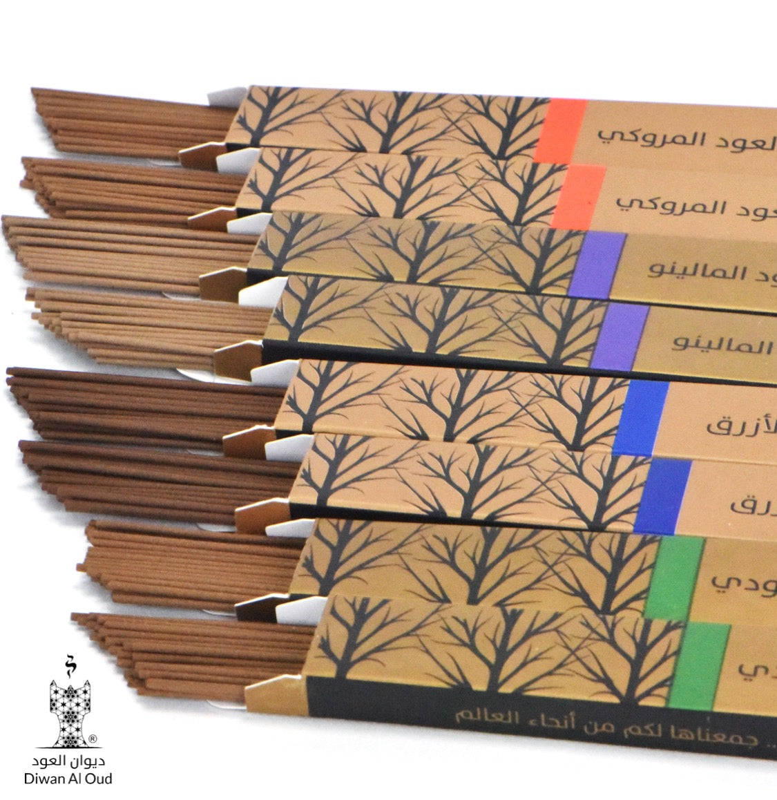 ٢٤٠ عود (العود الأزرق/ المروكي/ المالينو/ الكمبودي)