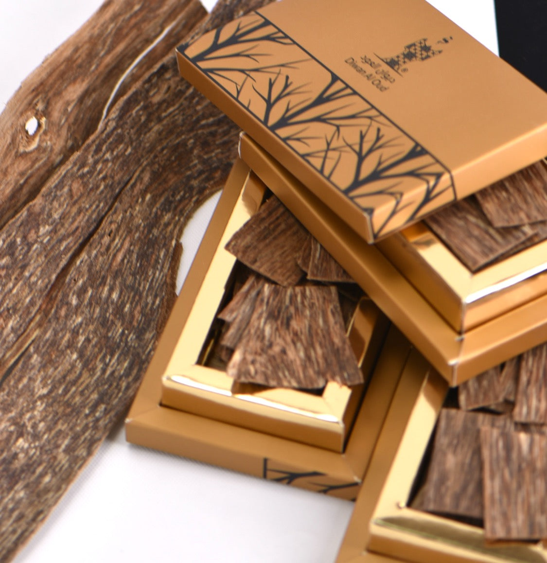 ثلاث علب عود شرائح الفتنامي الطبيعية الفاخرة