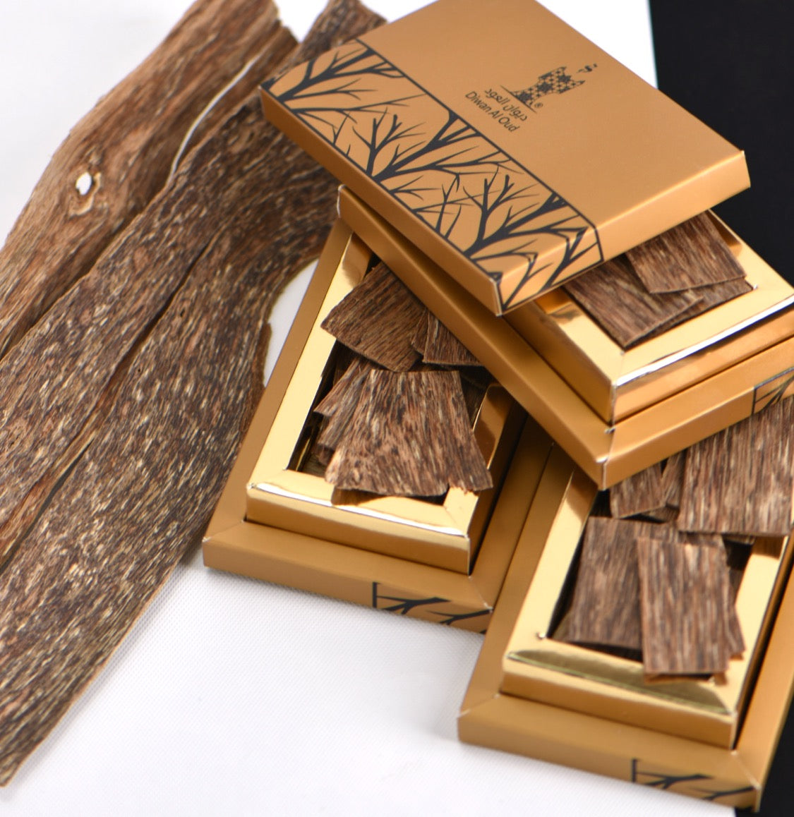 ثلاث علب عود شرائح الفتنامي الطبيعية الفاخرة