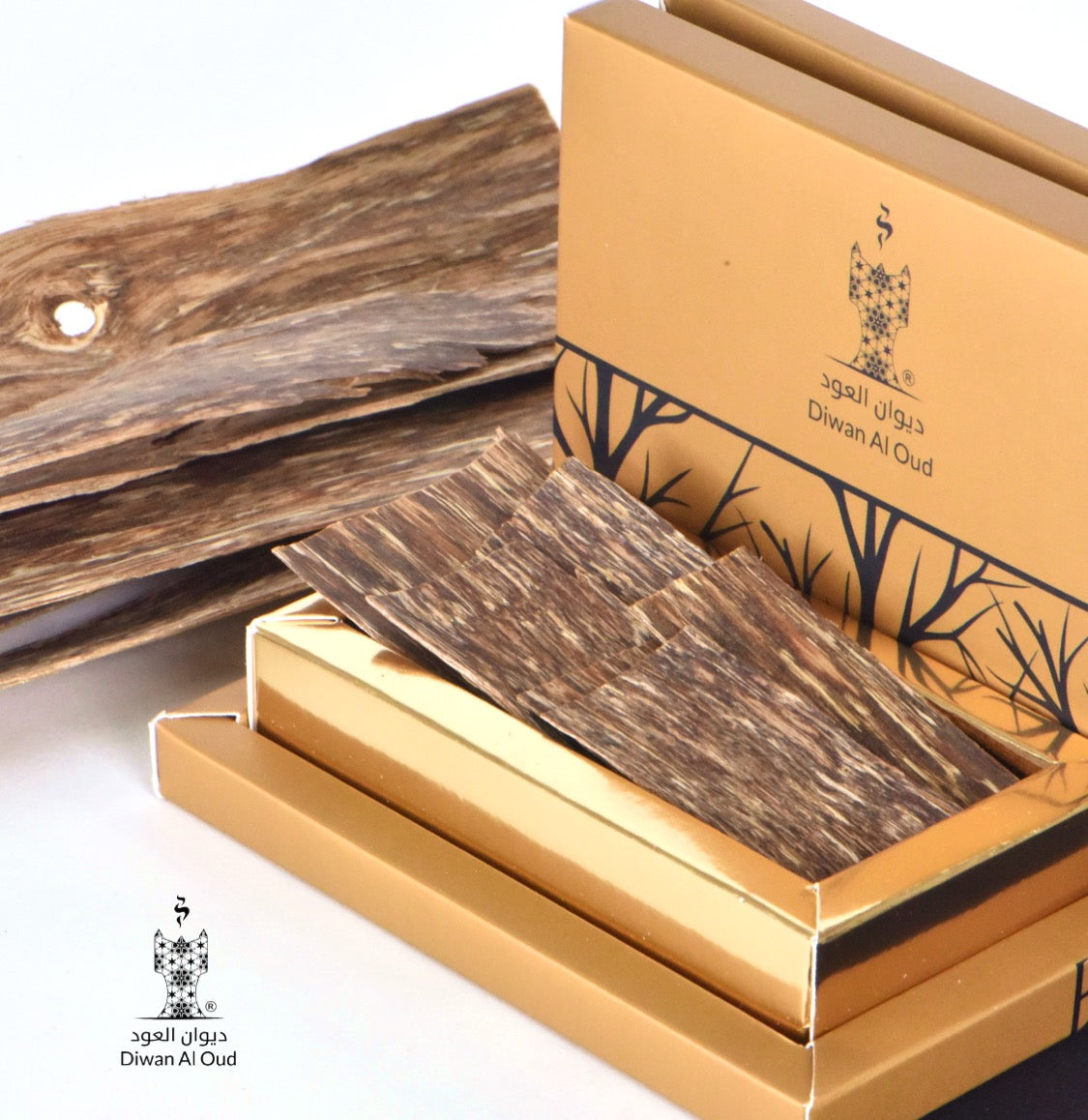 ثلاث علب عود شرائح الفتنامي الطبيعية الفاخرة