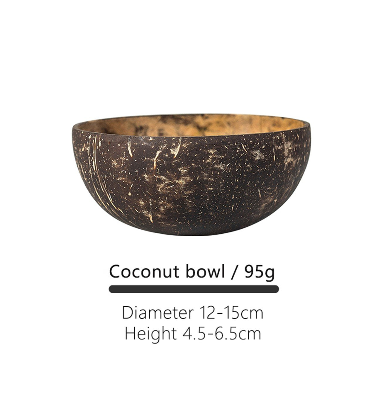 وعاء جوز الهند طقم قطعتين