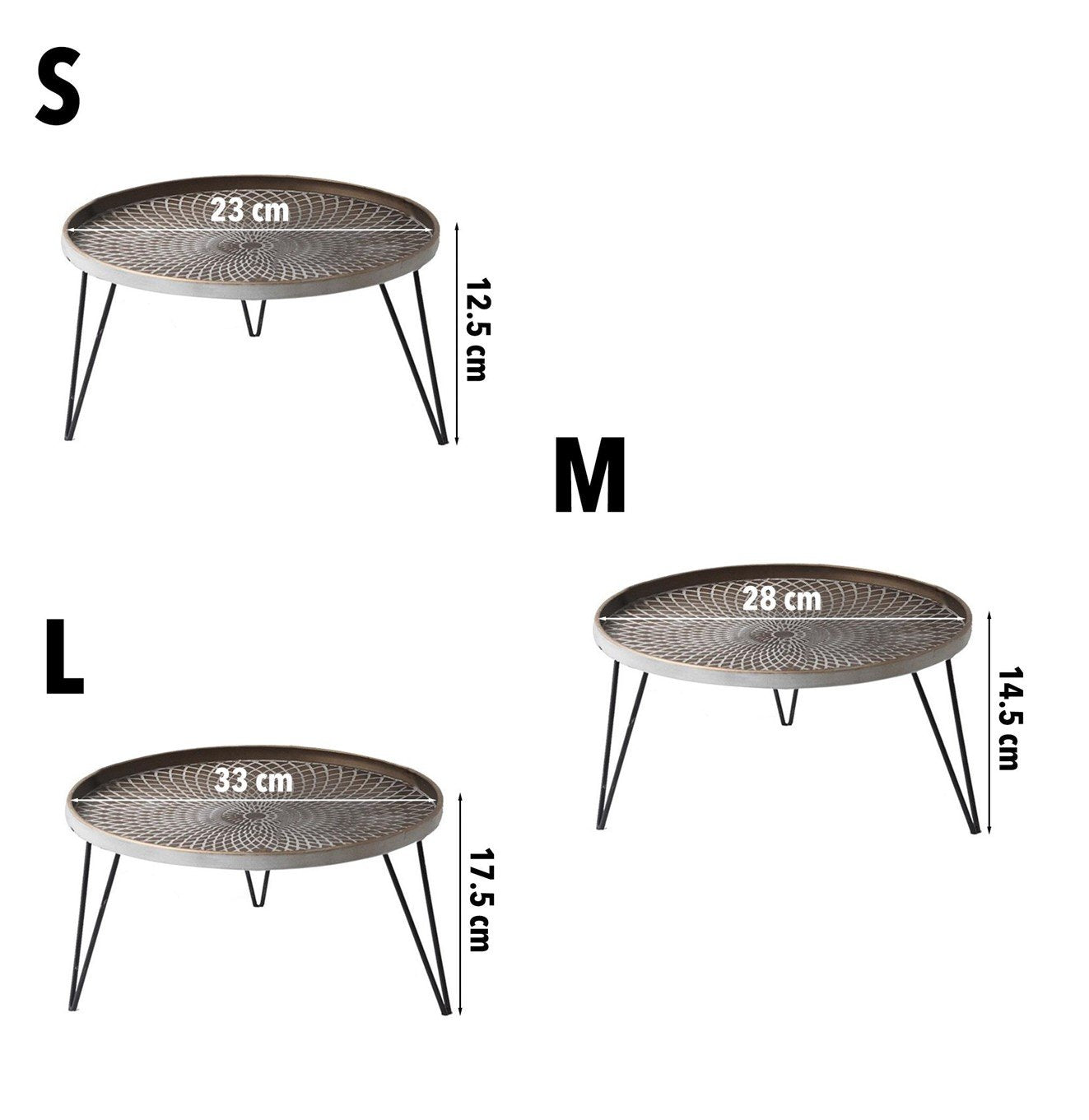 صينية كلاسيكية مزخرفة بقواعد مرتفعة