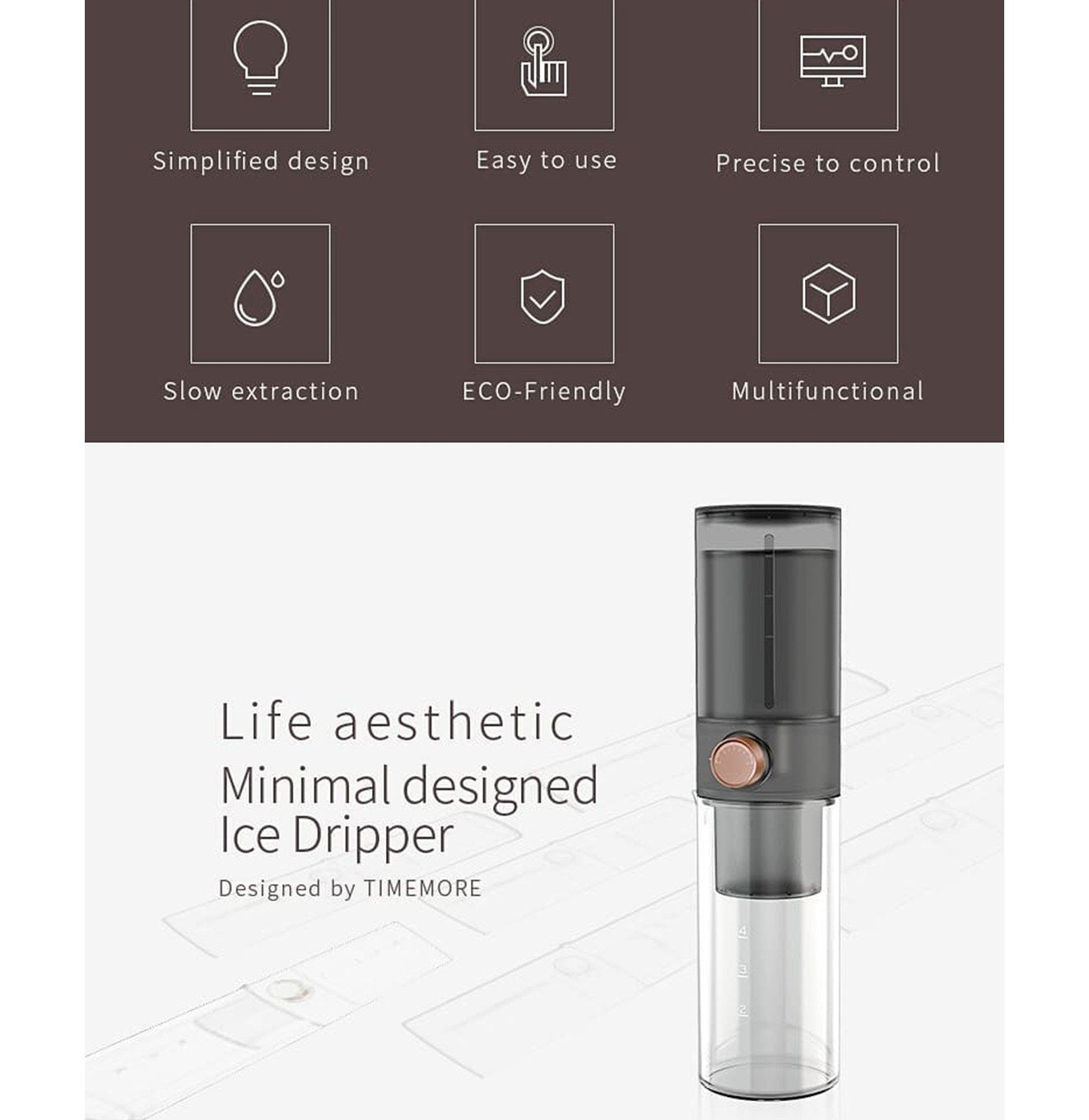 صانعة قهوة كولد برو بالتقطير البطيء المحترف