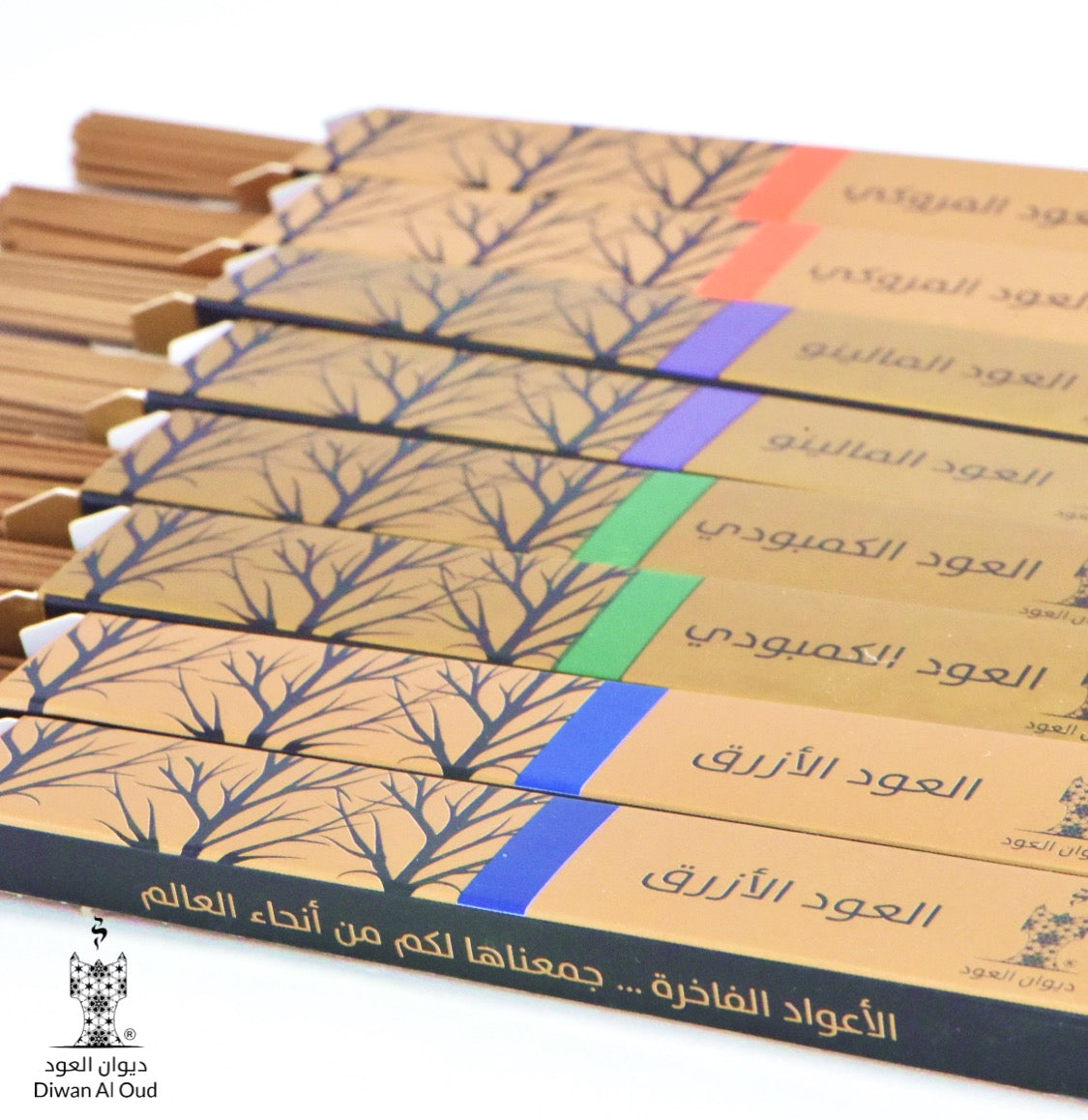 ٢٤٠ عود (العود الأزرق/ المروكي/ المالينو/ الكمبودي)