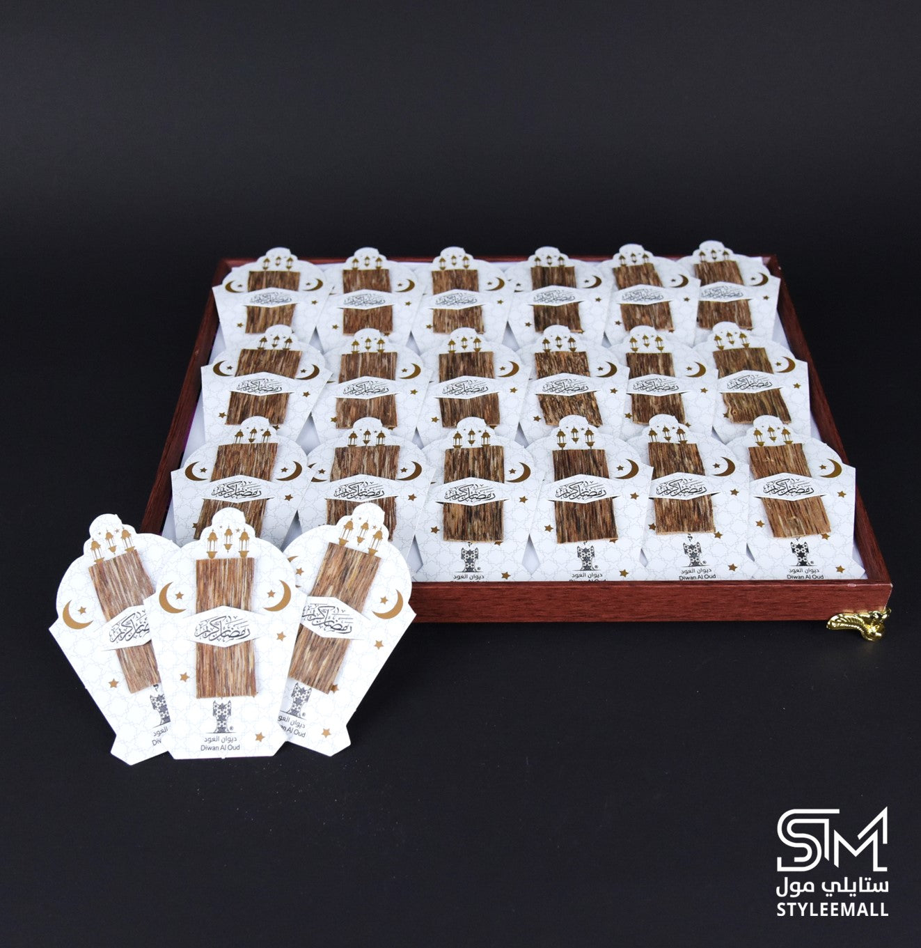 صينية توزيعات العود الخاصة بشهر رمضان