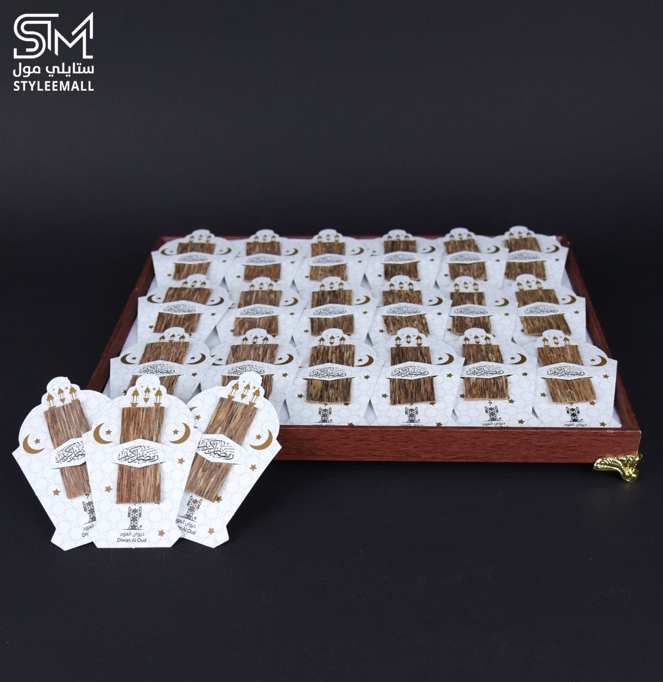 صينية توزيعات العود الخاصة بشهر رمضان