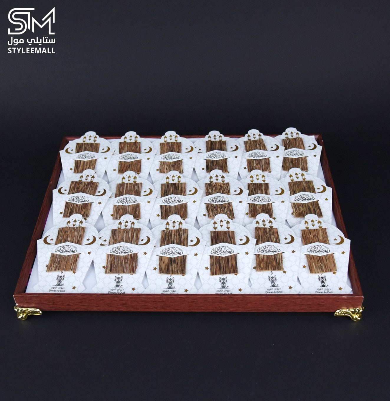 صينية توزيعات العود الخاصة بشهر رمضان