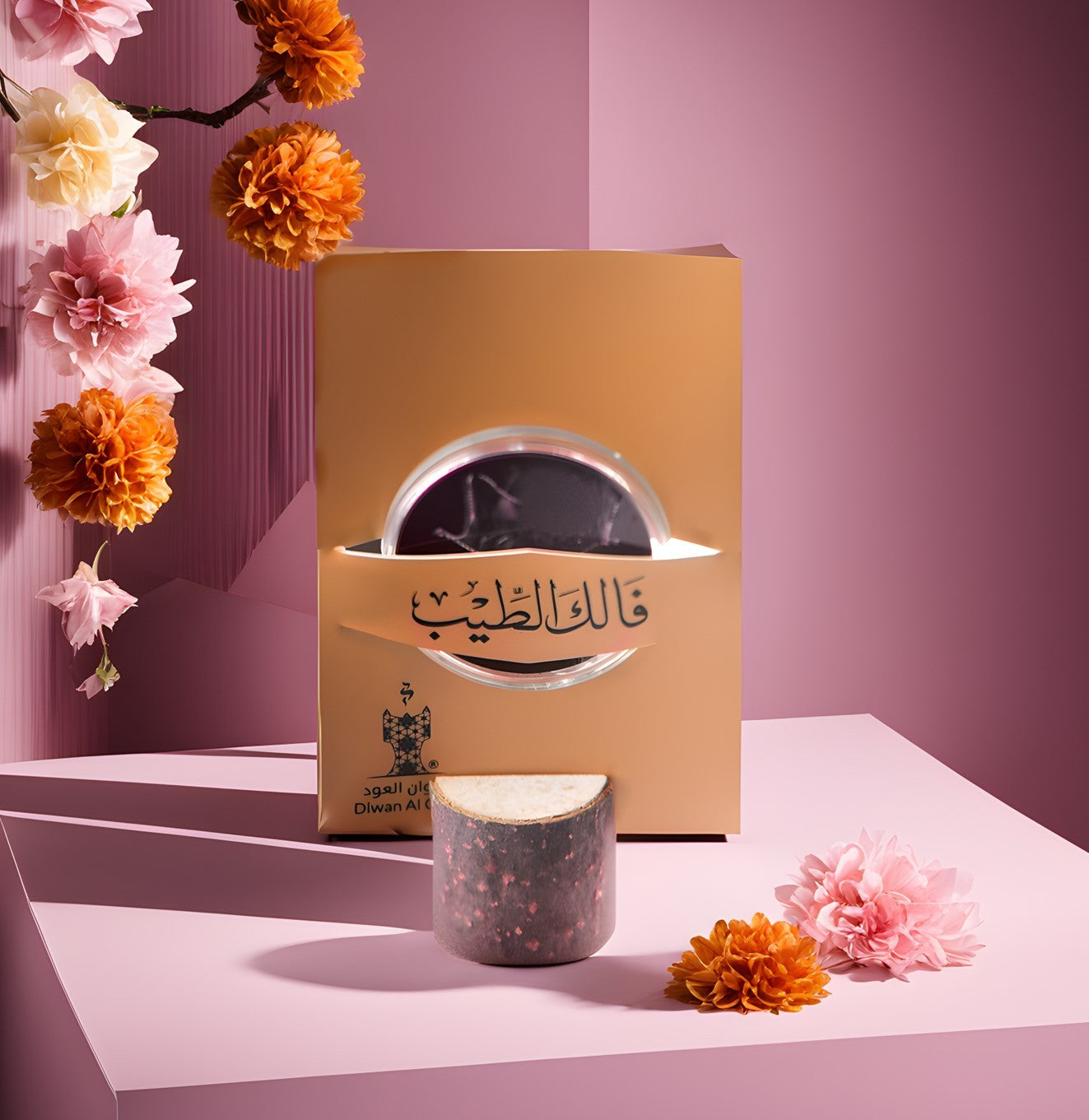 توزيعة فالك الطيب مع قاعدة خشبية