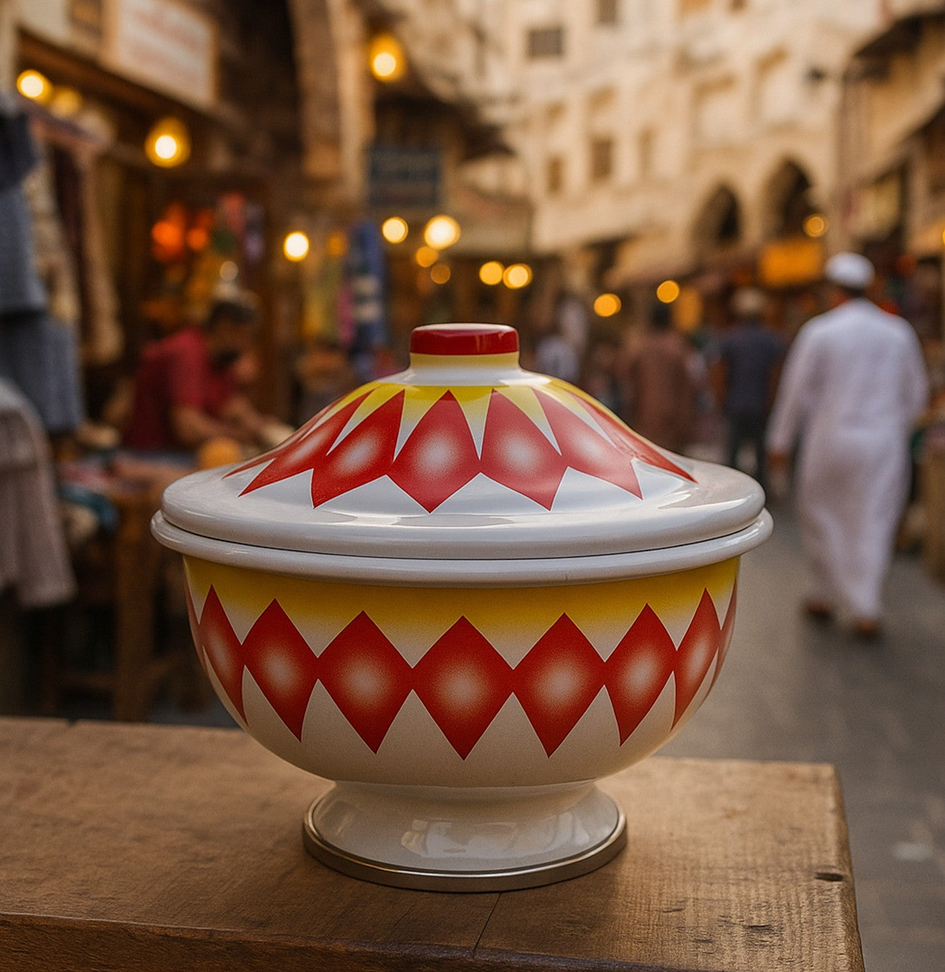 تمرية غضار بنقشة خد المنديل