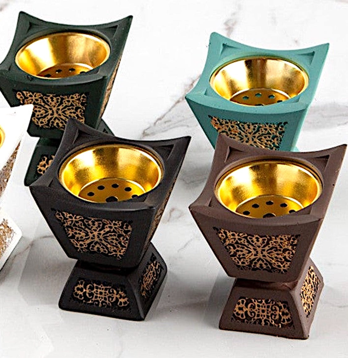 مبخرة محمولة (ميني) بتصميم عصري وزخارف رائعة