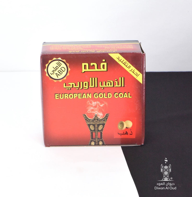 الفحم الذهبي الأوروبي - كرتون ٨٠ قطعة فحم ذهبي - StyleeMall